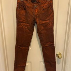 Guess Metallic Red stretchy Jeans
